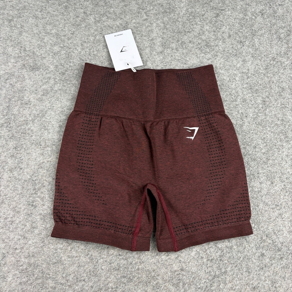 NEW Gymshark Vital Seamless 2.0 Shorts Womens XS Brown Athleisure Running Sport